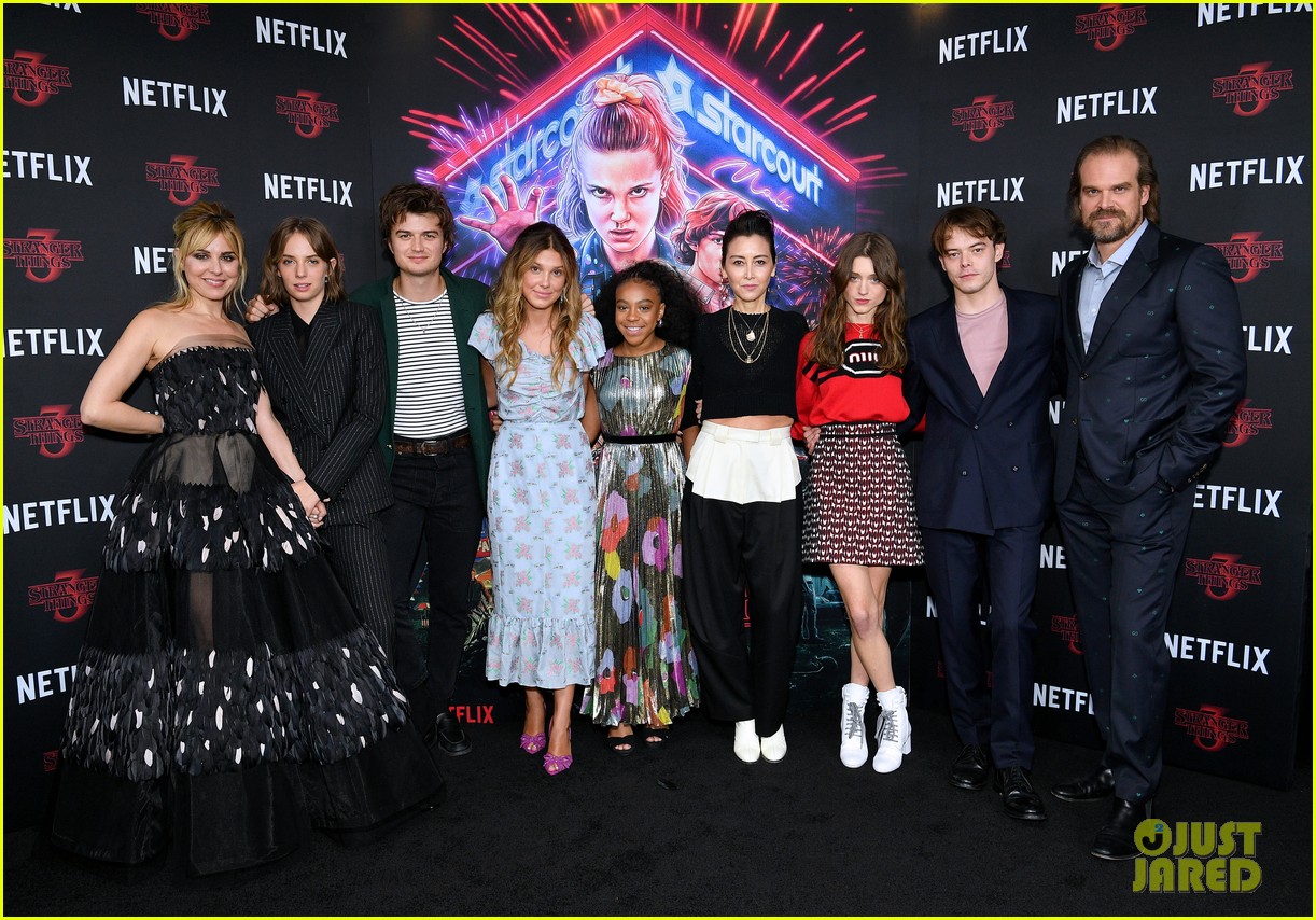 Millie Bobbie Brown & Priah Ferguson Hug It Out at 'Stranger Things' Season 3 Screening in NYC