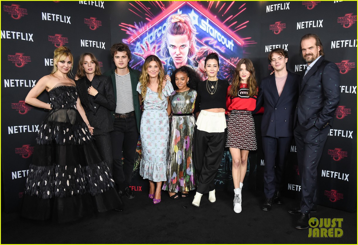 Millie Bobbie Brown & Priah Ferguson Hug It Out at 'Stranger Things' Season 3 Screening in NYC