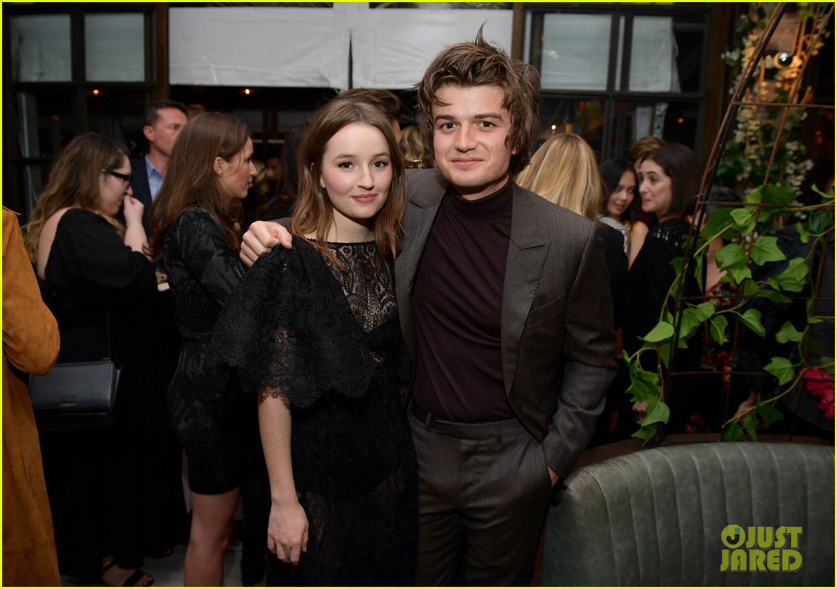 Charlie Plummer Gives Kristine Froseth a Kiss at Pre-Golden Globes Party