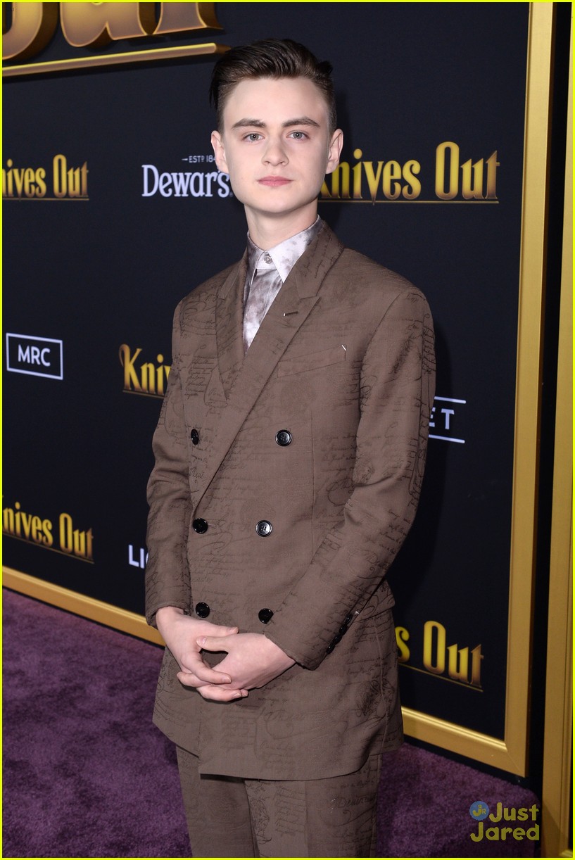 Katherine Langford's Dramatic Eyelashes Steal The Spotlight at 'Knives Out' Premiere