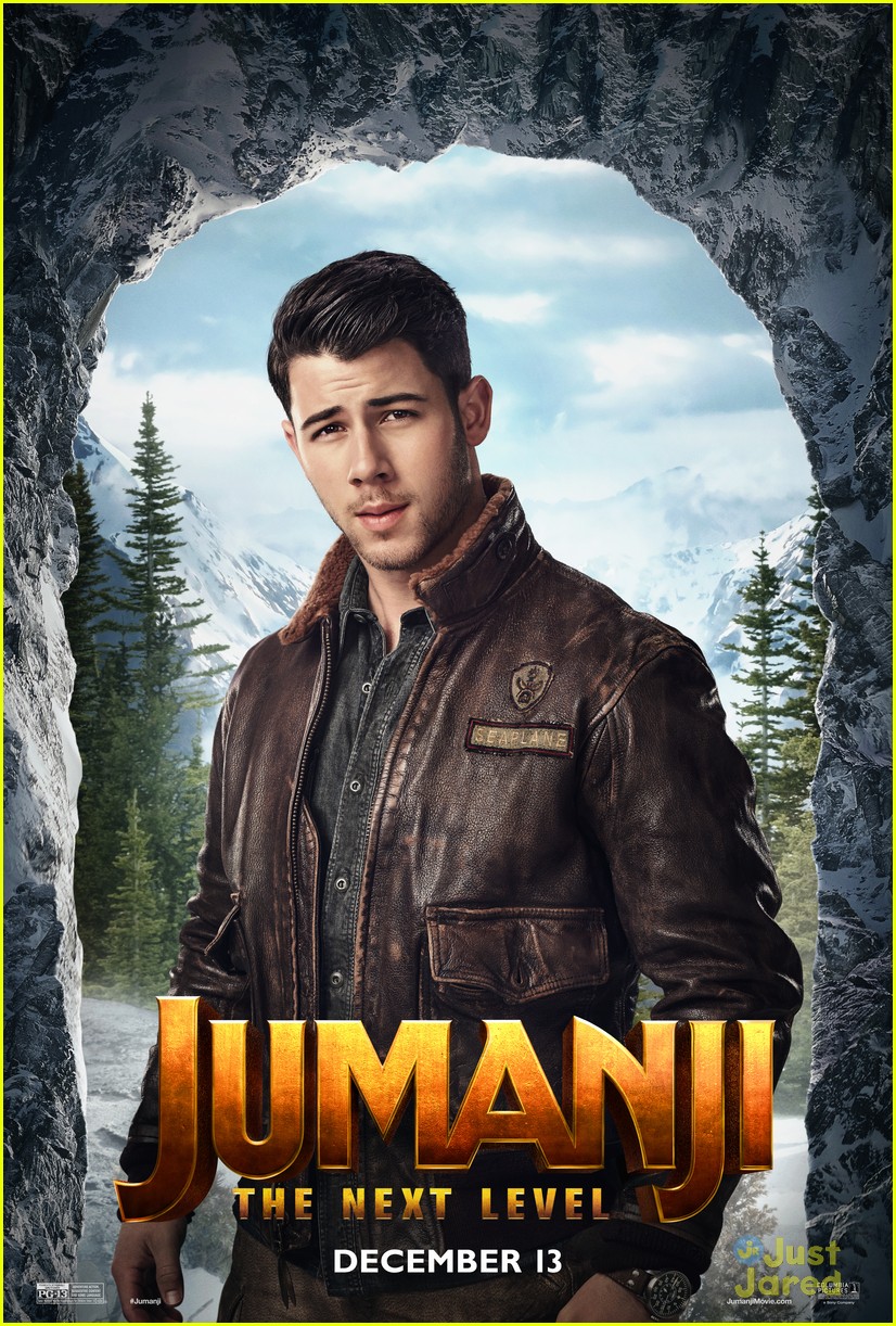 Nick Jonas's 'Jumanji' Co-Stars Bring Cardboard Cut Out Of Him To Press Junket!