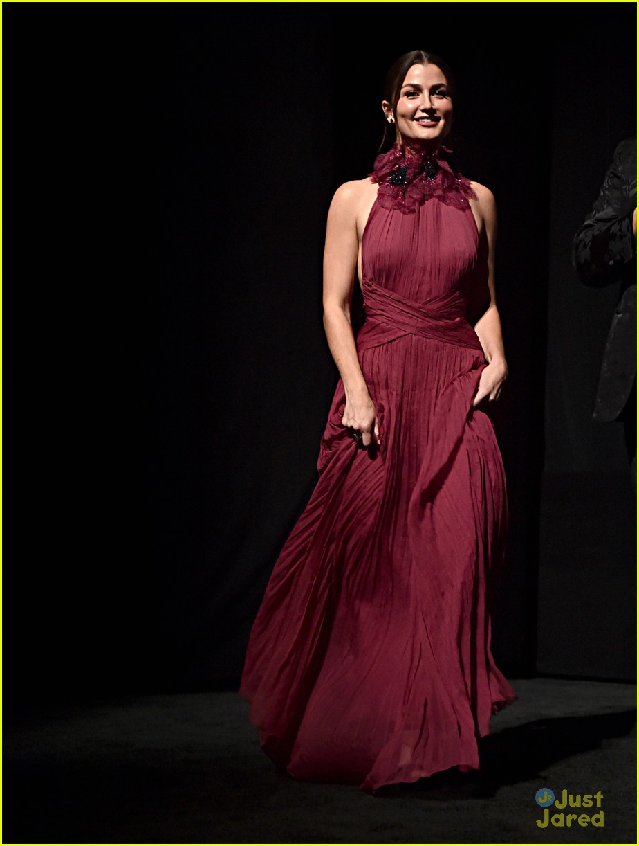 Rachel Matthews, aka Honeymaren, Stuns in Deep Red For 'Frozen 2' Premiere