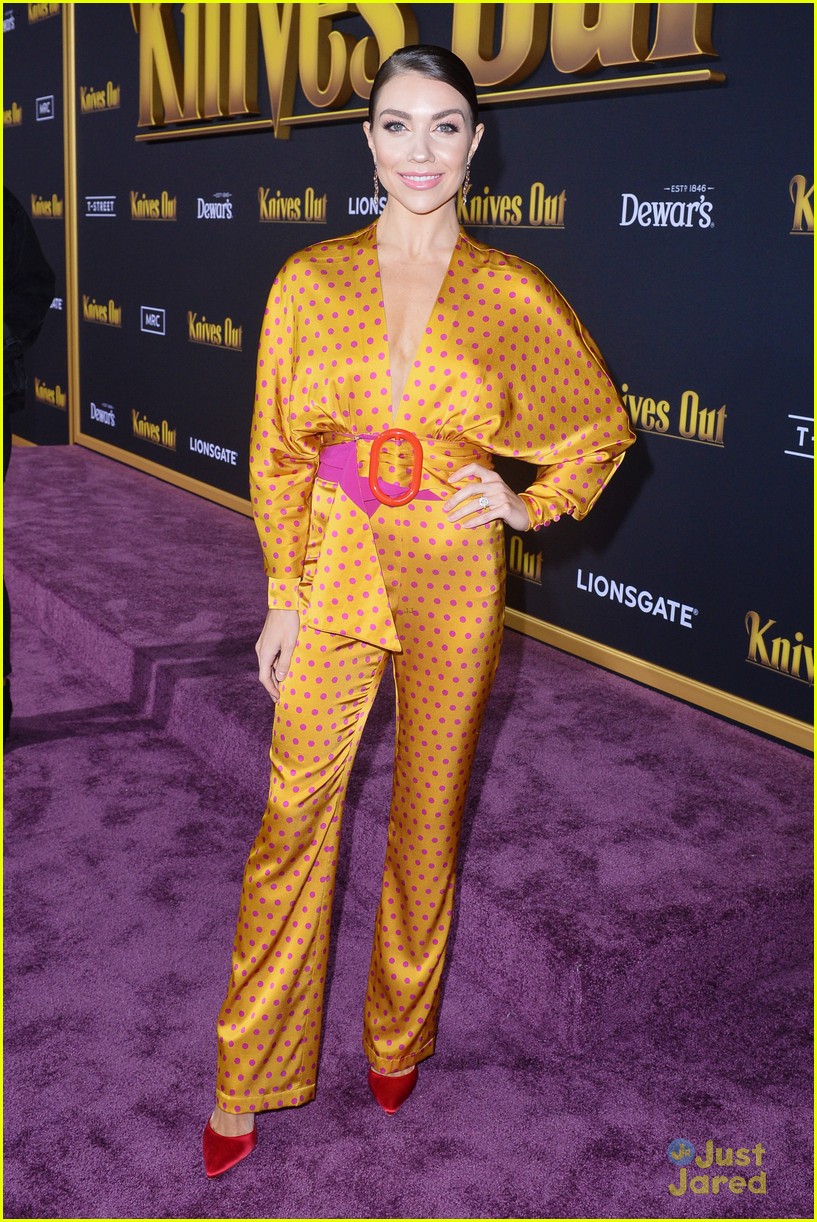 Jenna Johnson & Val Chmerkovskiy Have Cute Date Night Out at 'Knives Out' Premiere