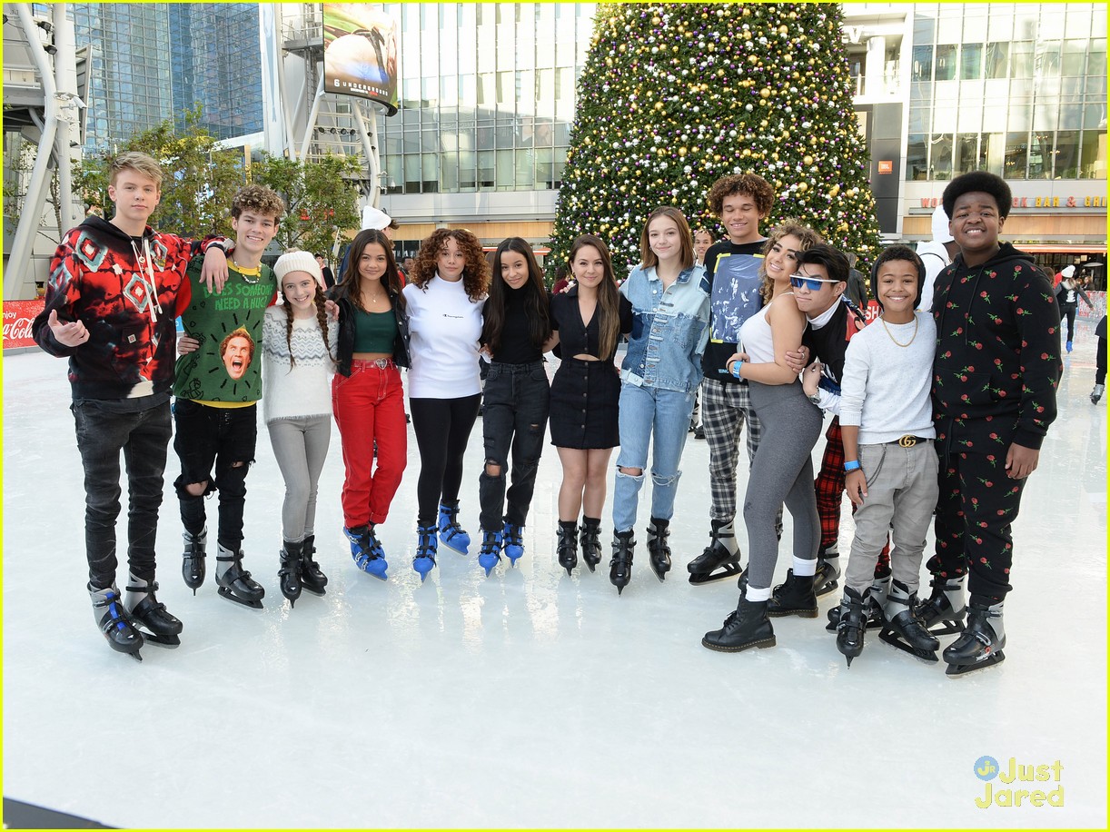 Annie LeBlanc Wears Cut Out Jeans To Instaskate 2019 With Indiana Massara, Brent Rivera & More