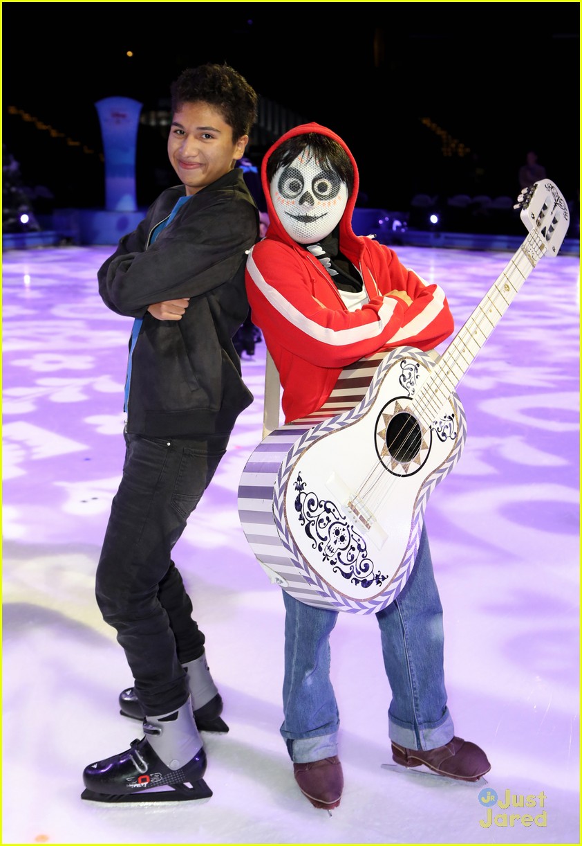 Coco's Anthony Gonzalez Poses With His Character Miguel at Disney On Ice Event