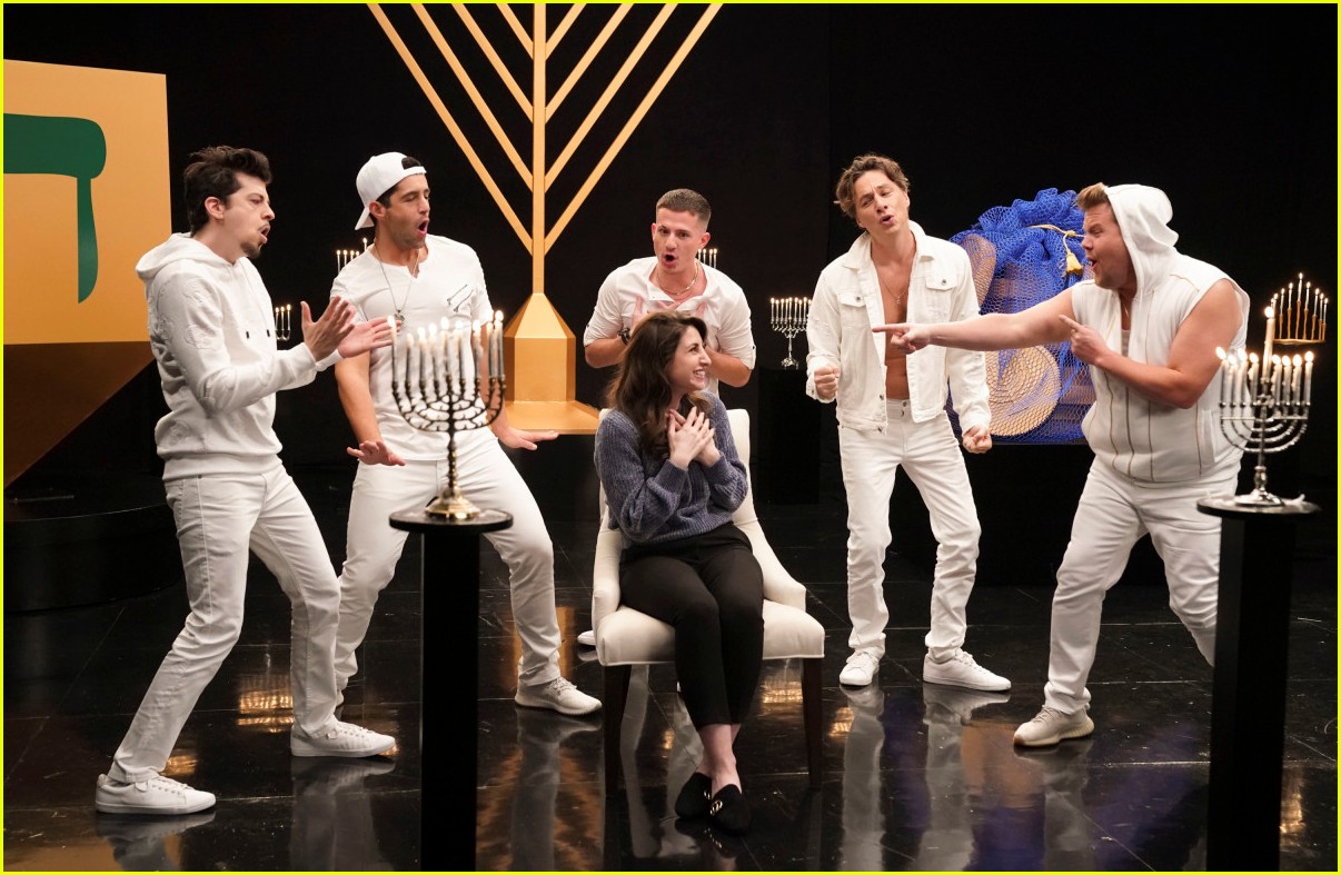 Charlie Puth Joins James Corden's Boy Band for a Hanukkah Song!