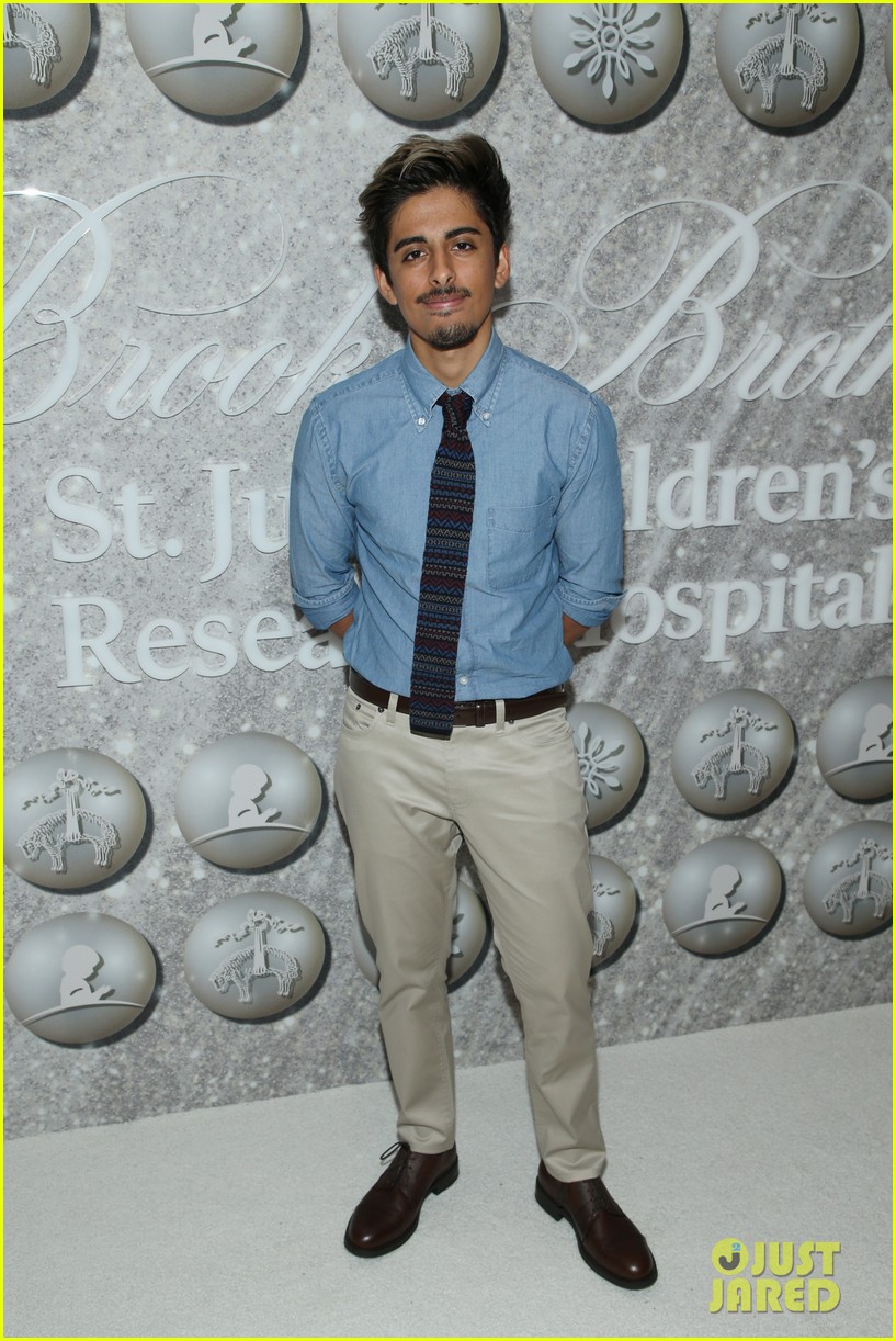 Joel Courtney & Karan Brar Support St. Jude at Brooks Brothers Holiday Celebration