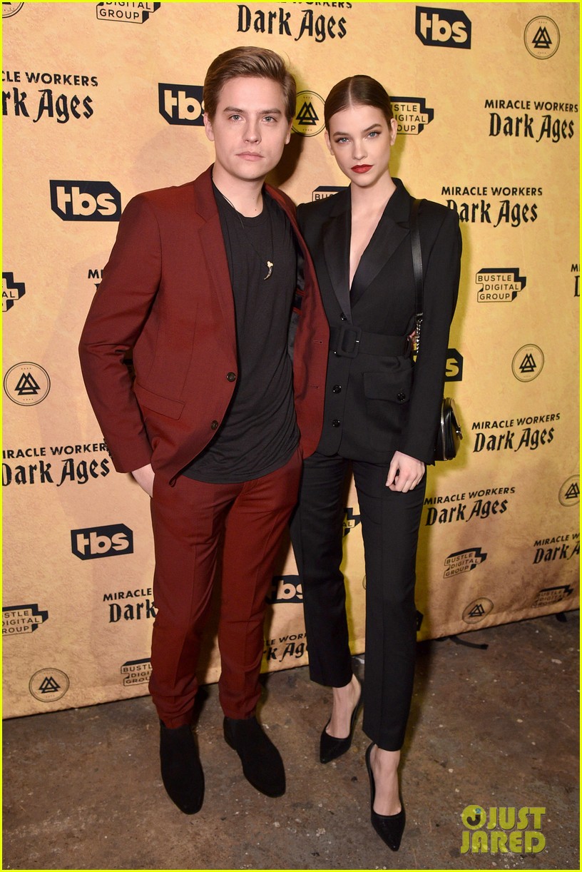 Dylan Sprouse & Barbara Palvin Step Out For 'Miracle Workers: Dark Ages' Premiere Event
