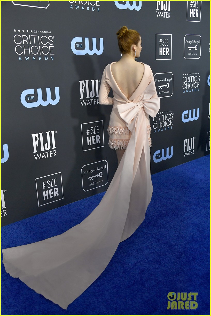 Lucy Hale Goes Glam in Mint Green For Critics' Choice Awards 2020