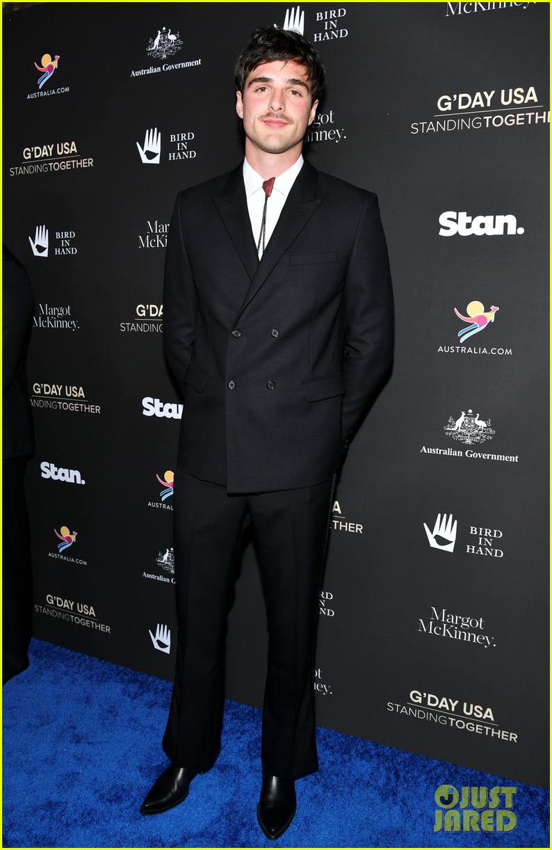 Jacob Elordi, Brenton Thwaites & Dacre Montgomery Suit Up at G'Day USA Benefit