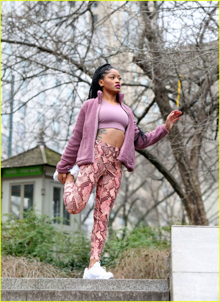 Keke Palmer Gets Fit While Working Out in NYC