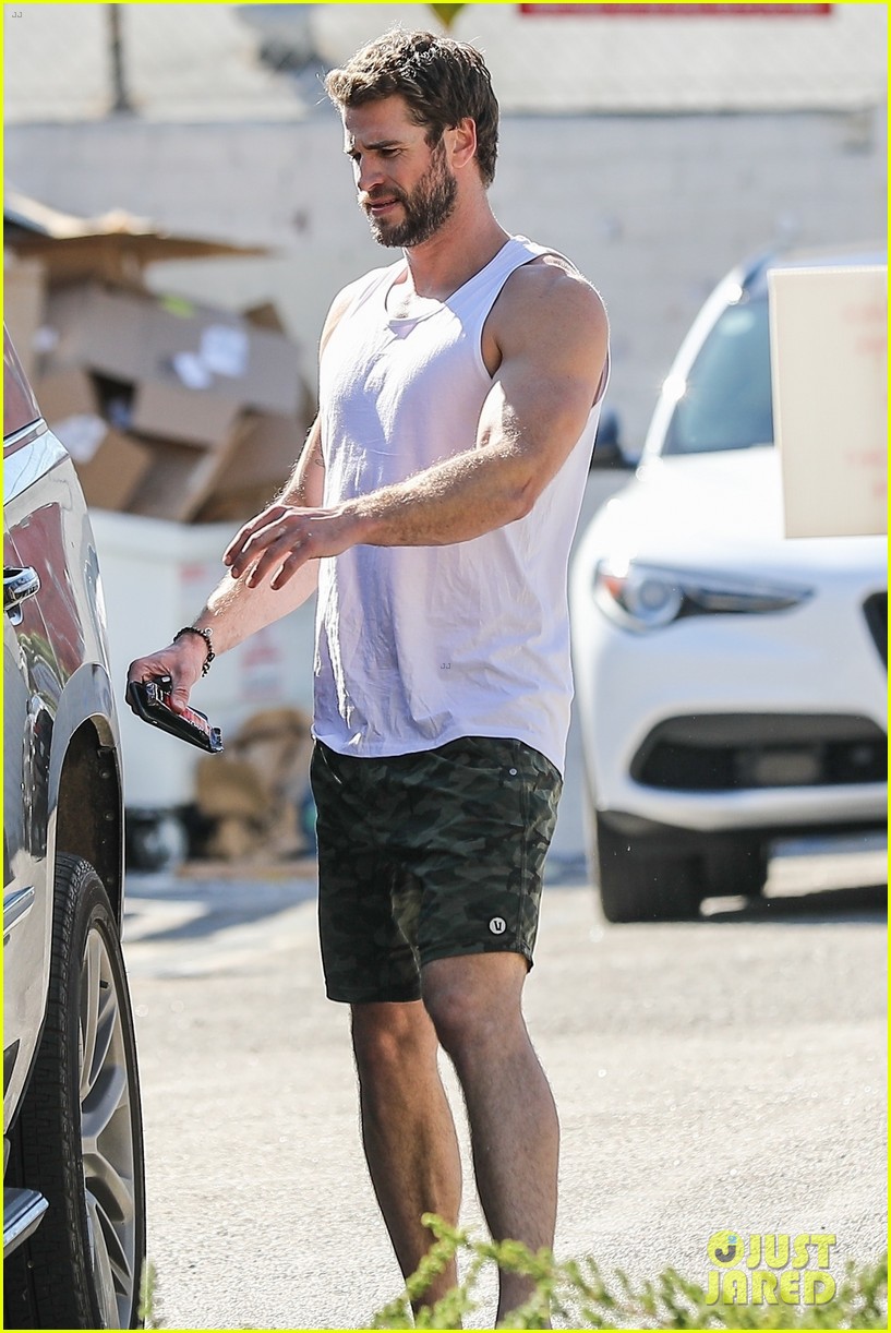 Liam Hemsworth Puts His Muscles On Display After Hitting the Gym!
