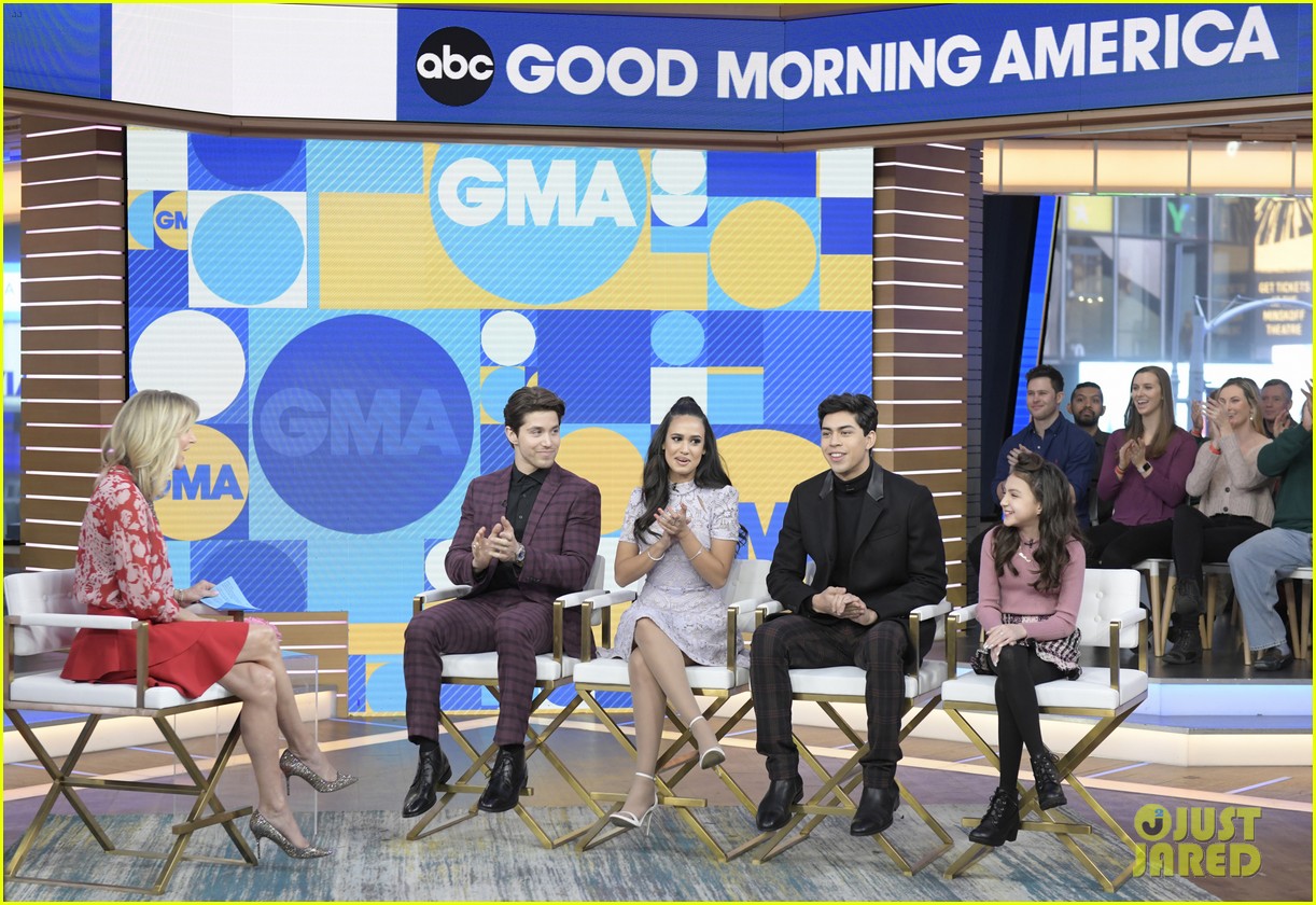 Emily Tosta Joins 'Party of Five' Cast on 'GMA' To Promote The New Show