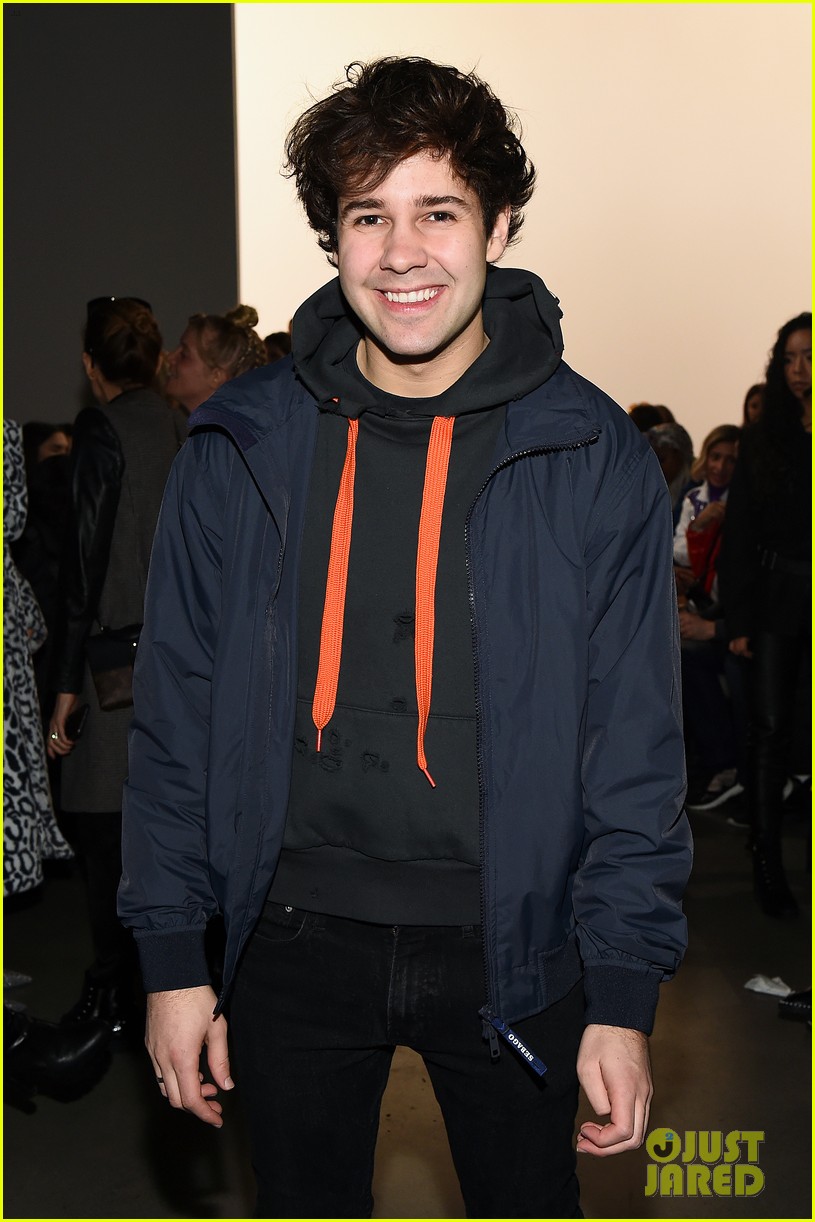 David Dobrik & Rumored Girlfriend Natalie Mariduena Attend New York Fashion Week Shows