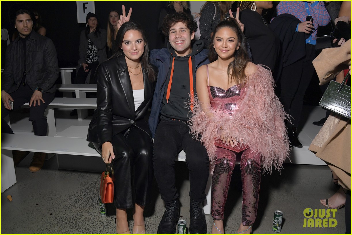 David Dobrik & Rumored Girlfriend Natalie Mariduena Attend New York Fashion Week Shows