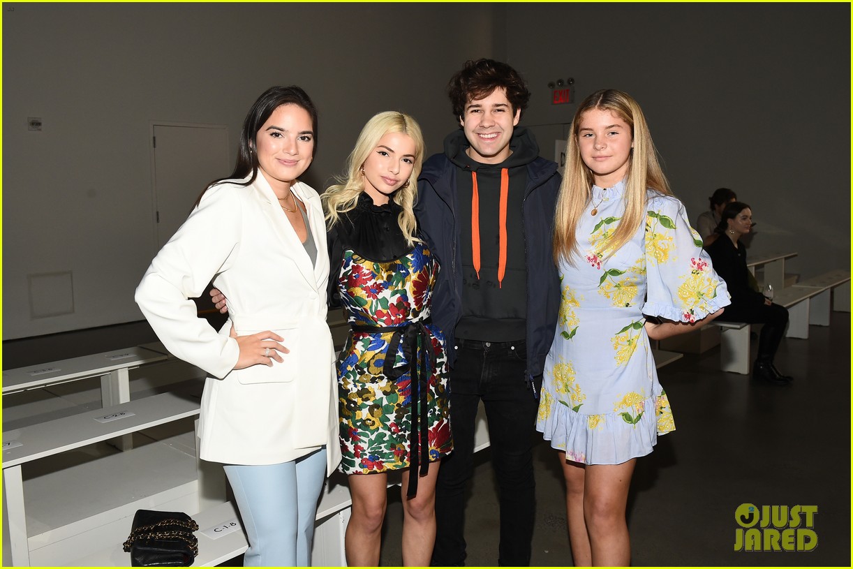 David Dobrik & Rumored Girlfriend Natalie Mariduena Attend New York Fashion Week Shows