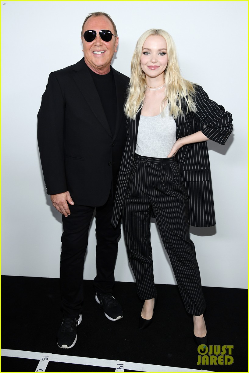 Dove Cameron Adds Tiny Twists To Her Hair For Michael Kors Fashion Show in NYC