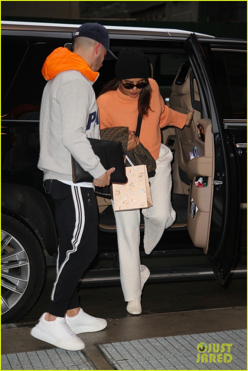 Nick Jonas & Priyanka Chopra Coordinate Their Orange Looks Out in NYC