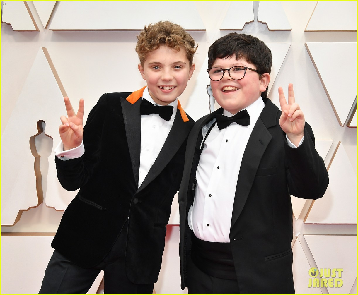 Jojo Rabbit's Roman Griffin Davis & Archie Yates Have the Best Time at Oscars 2020