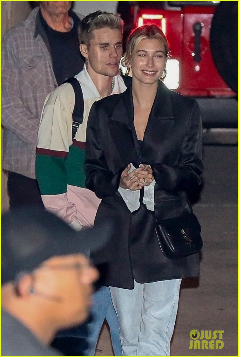 Justin Bieber & Wife Hailey Attend Their Weekly Church Service