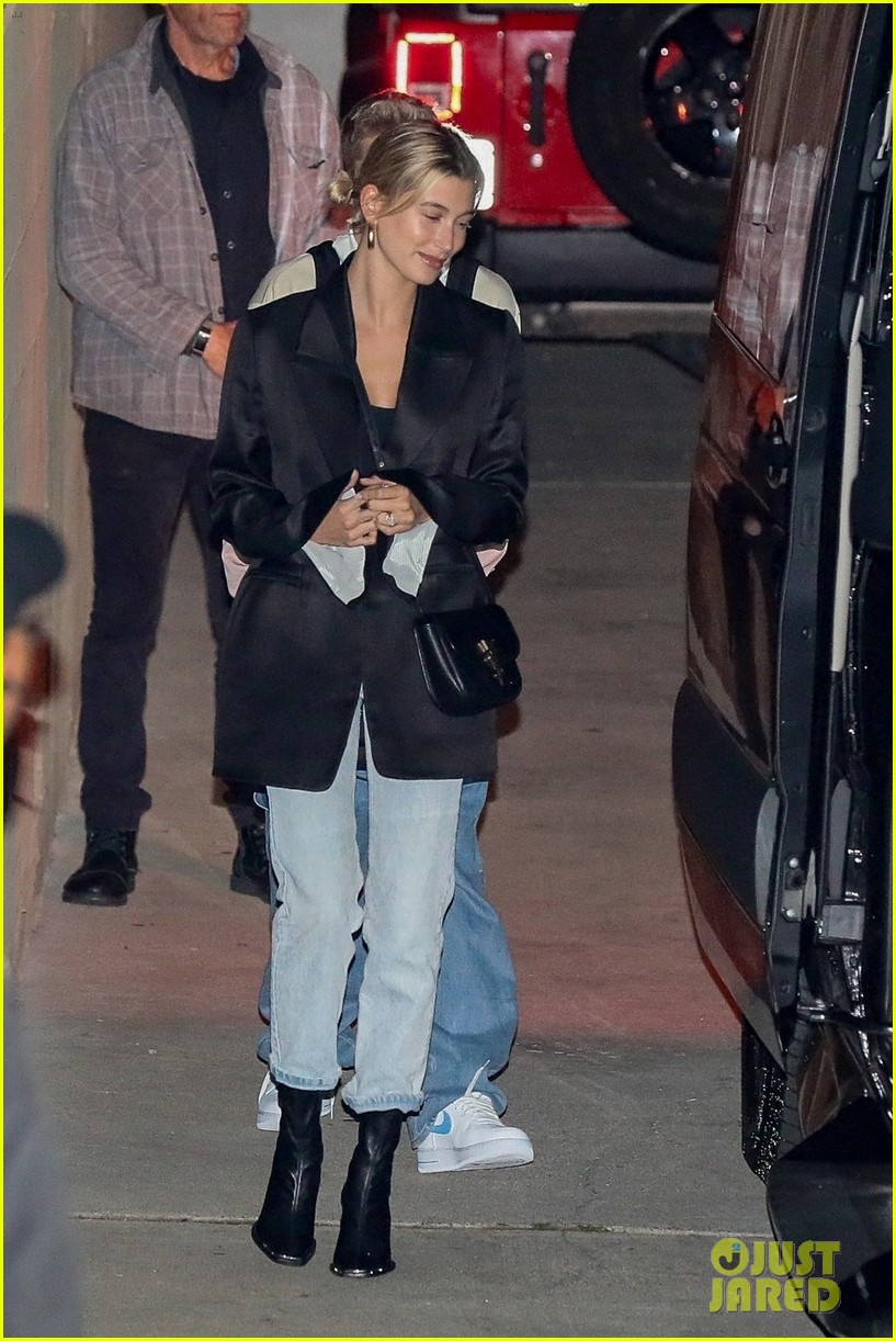 Justin Bieber & Wife Hailey Attend Their Weekly Church Service