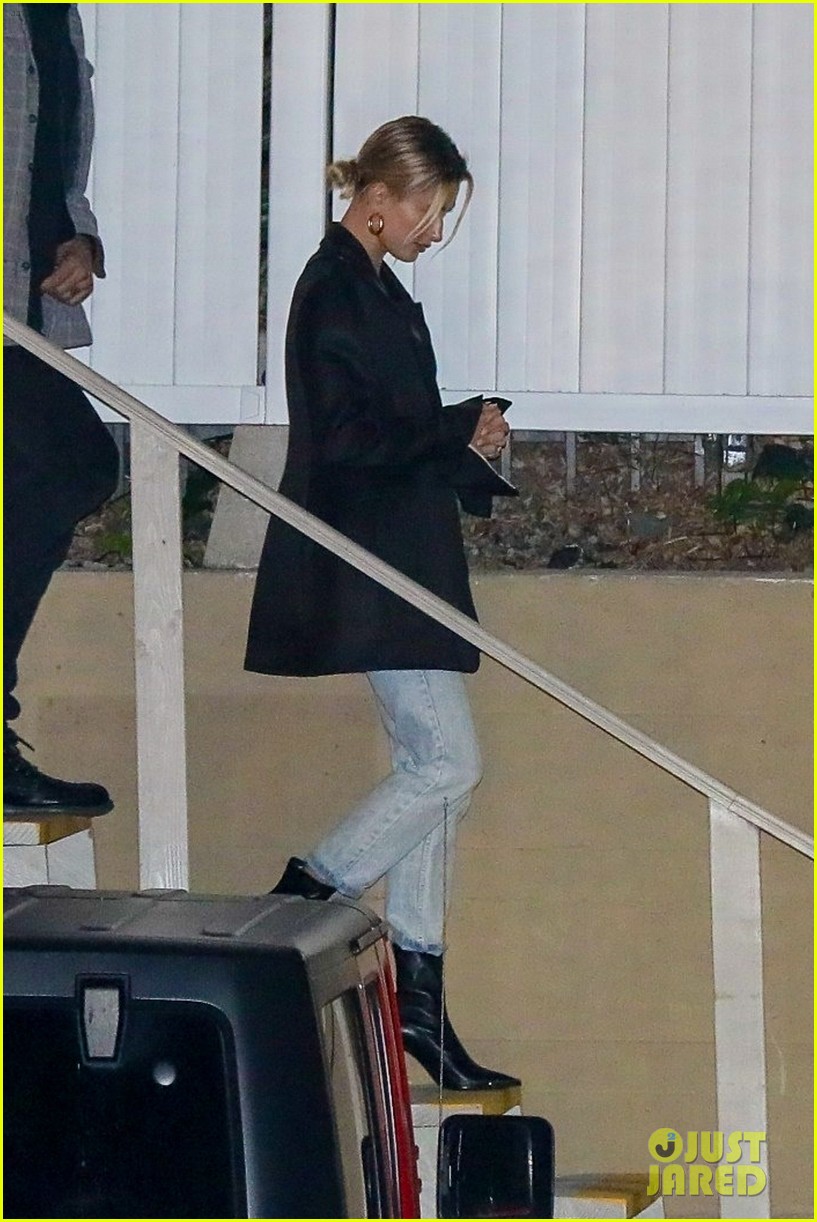 Justin Bieber & Wife Hailey Attend Their Weekly Church Service