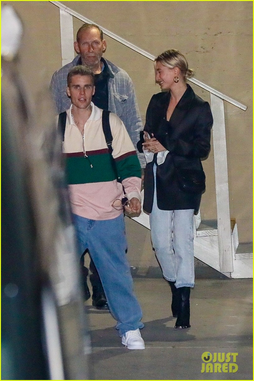 Justin Bieber & Wife Hailey Attend Their Weekly Church Service
