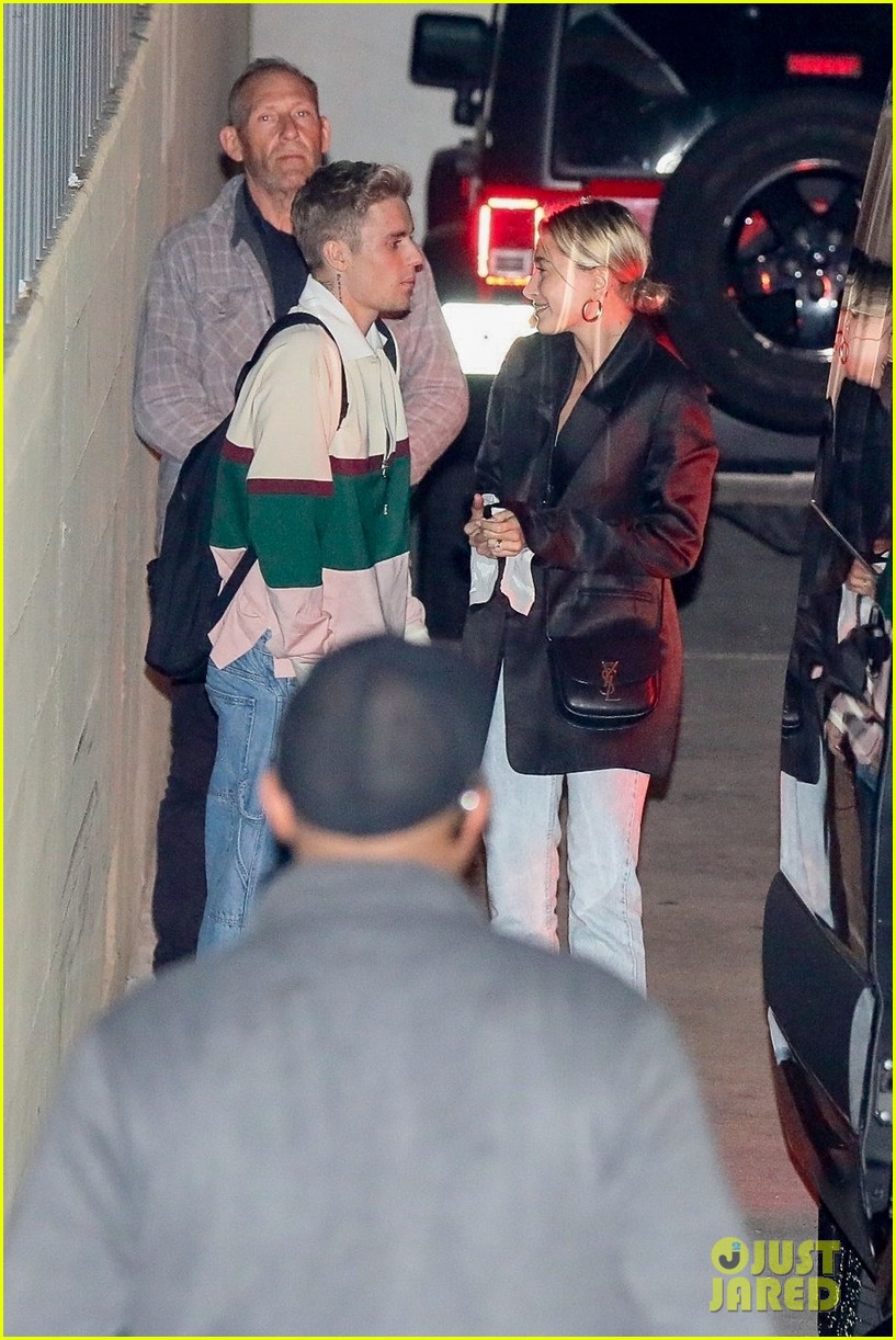 Justin Bieber & Wife Hailey Attend Their Weekly Church Service