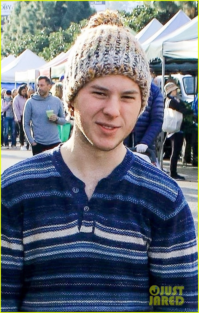 Nolan Gould Stocks Up at the Famers Market 