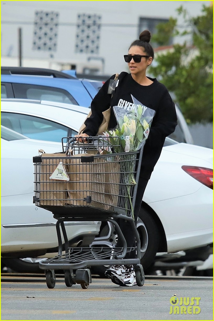 Shay Mitchell Makes Grocery Run With Her Family During Coronavirus Concerns