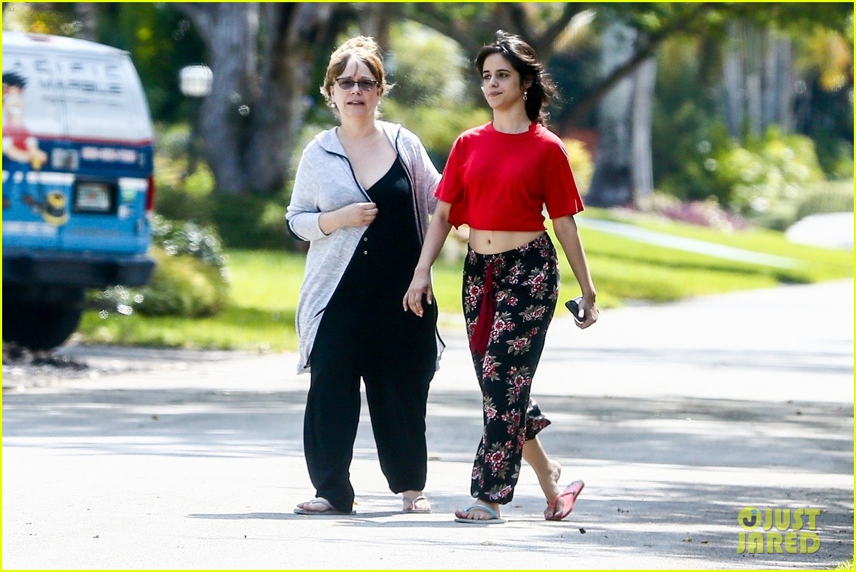Camila Cabello Wears Two Different Colored Shoes During Stroll With Mom Sinuhe