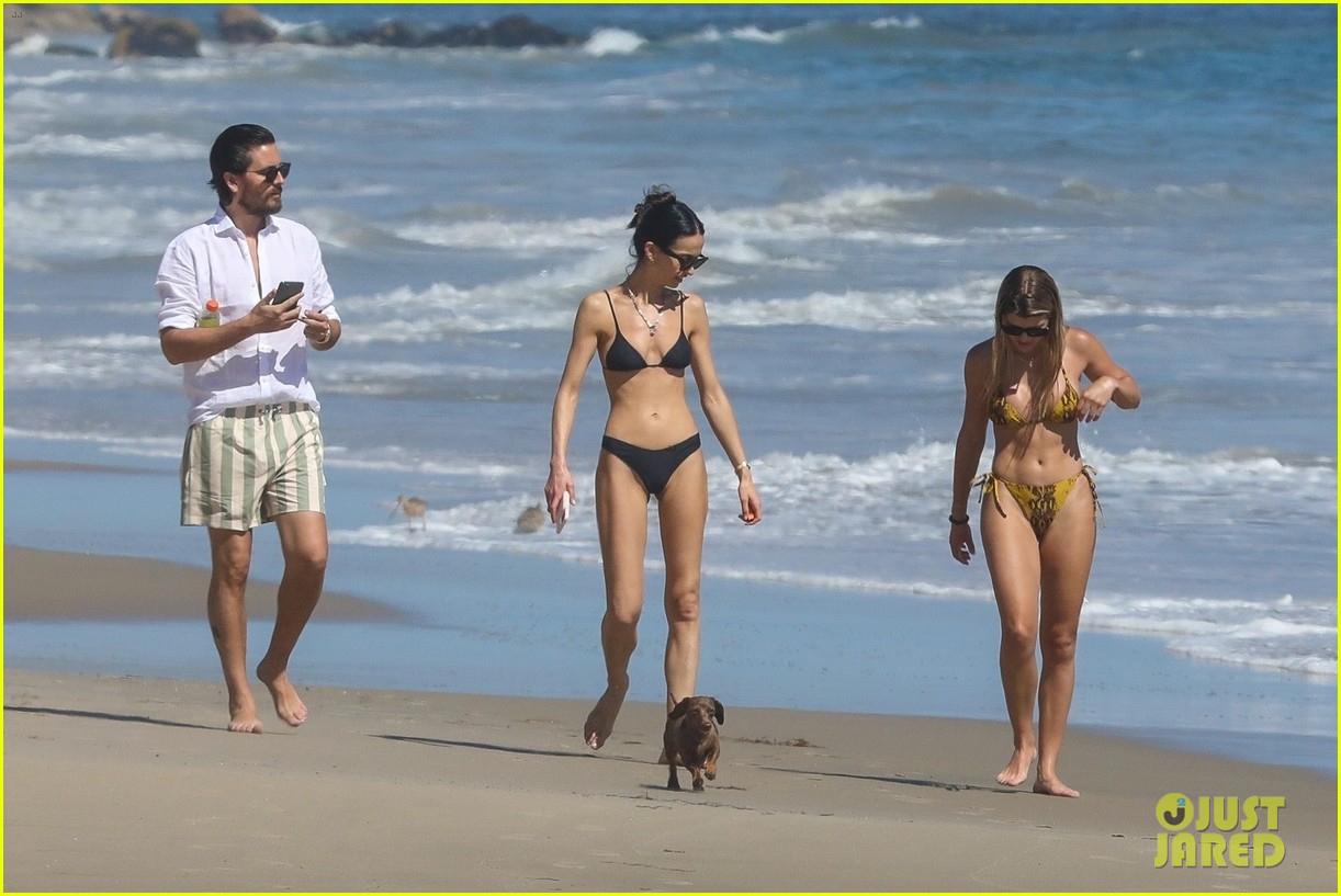 Sofia Richie Joins Boyfriend Scott Disick for a Beach Stroll