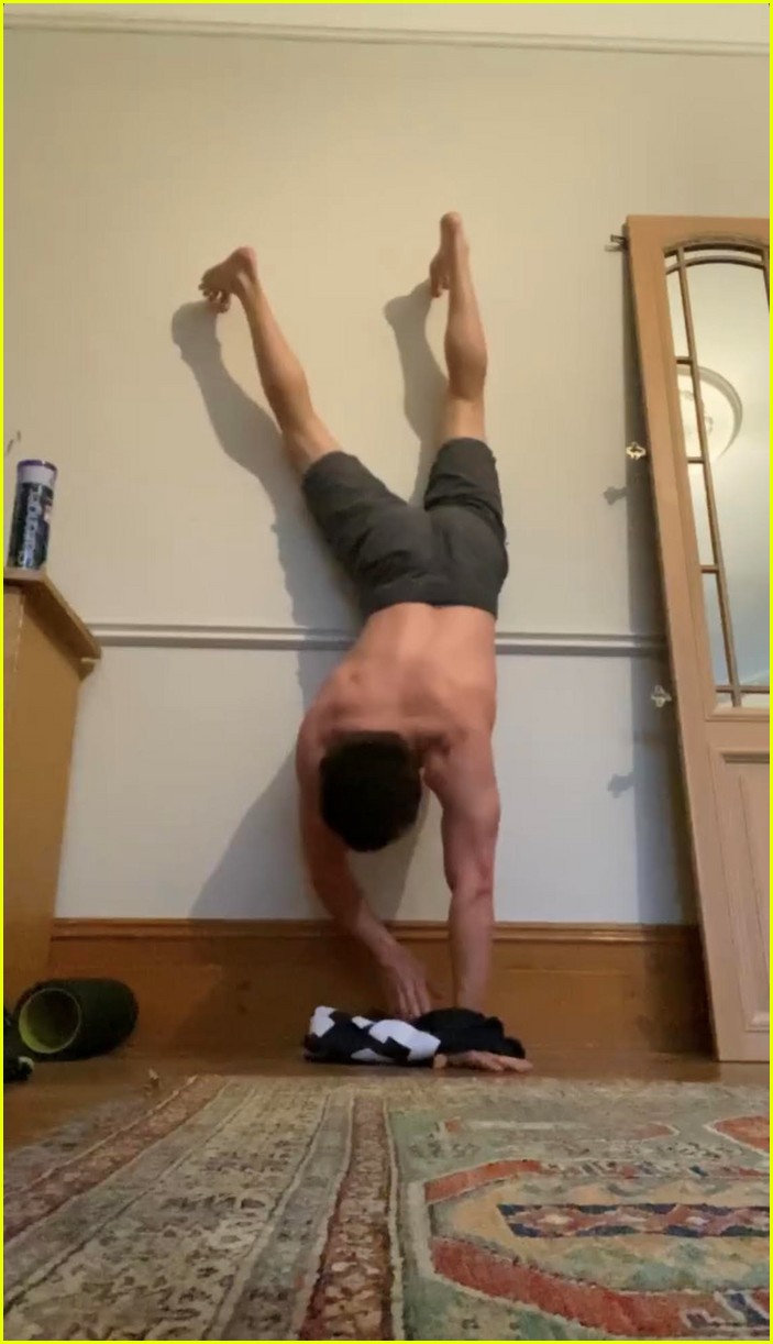 Tom Holland Shows Off Muscular Body While Doing Handstand Challenge