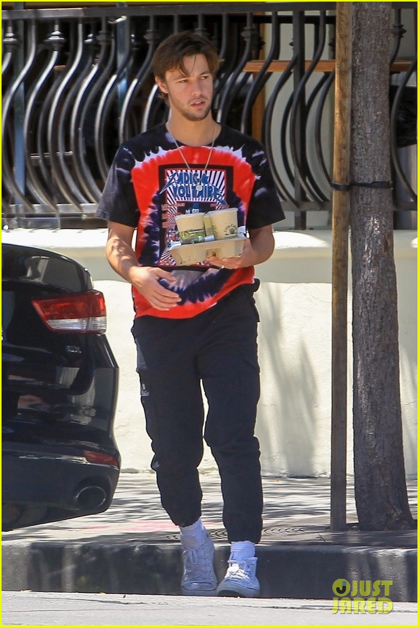 Cameron Dallas Makes a Trip to the Cafe with Someone Special!