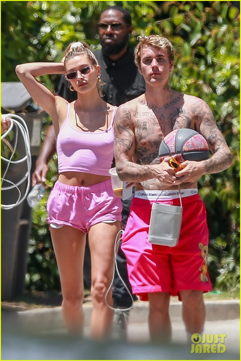 Justin & Hailey Bieber Enjoy a Fun Day in the Sun Over Memorial Day Weekend