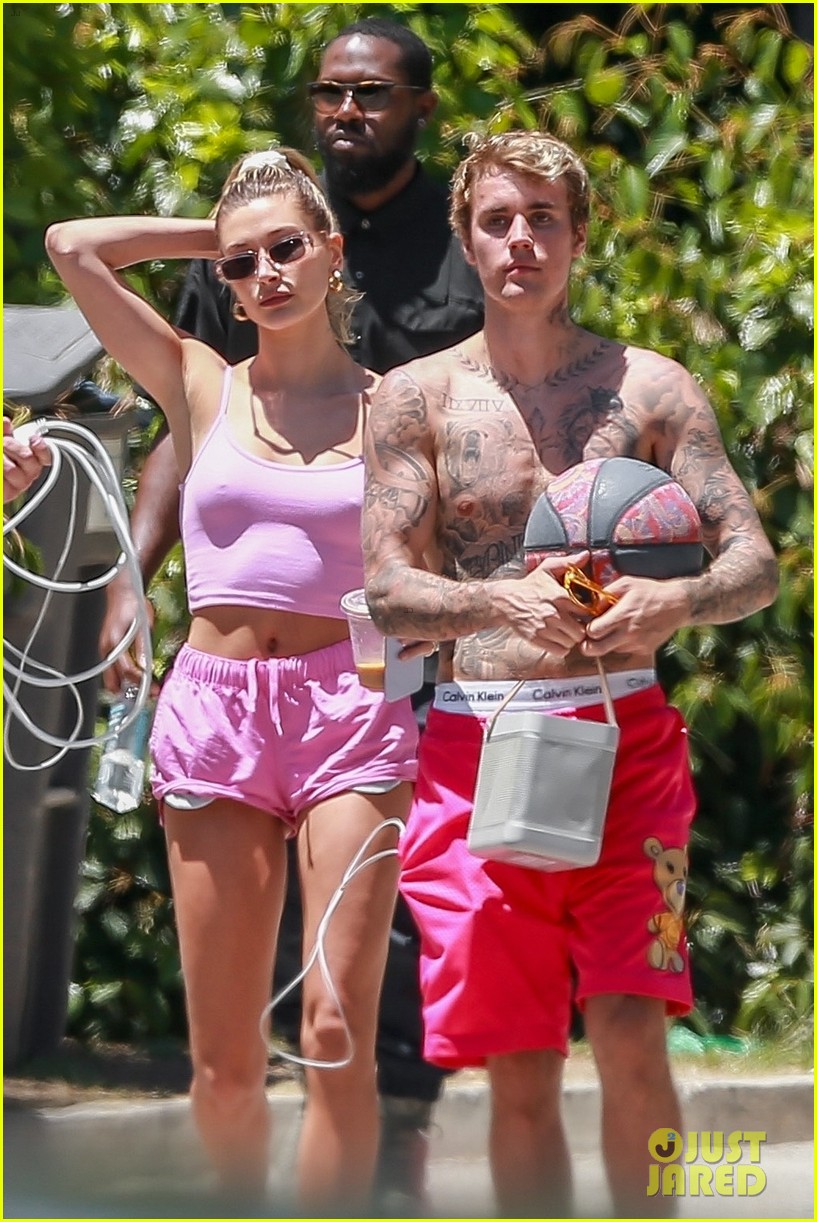 Justin & Hailey Bieber Enjoy a Fun Day in the Sun Over Memorial Day Weekend