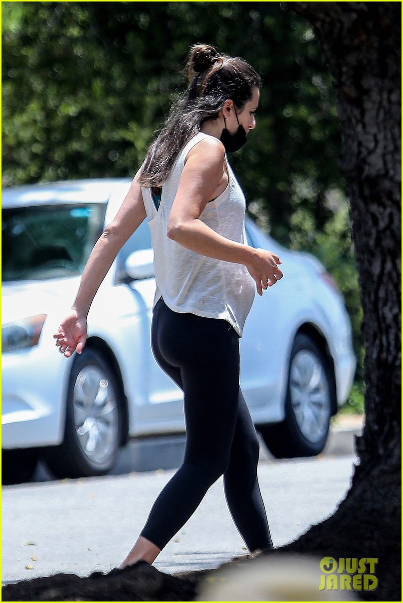 Lea Michele Shows Off Baby Bump on Afternoon Hike