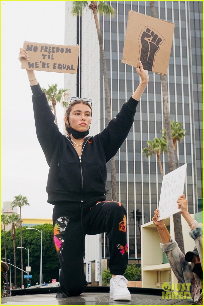 Madison Beer Joins George Floyd Protests in LA