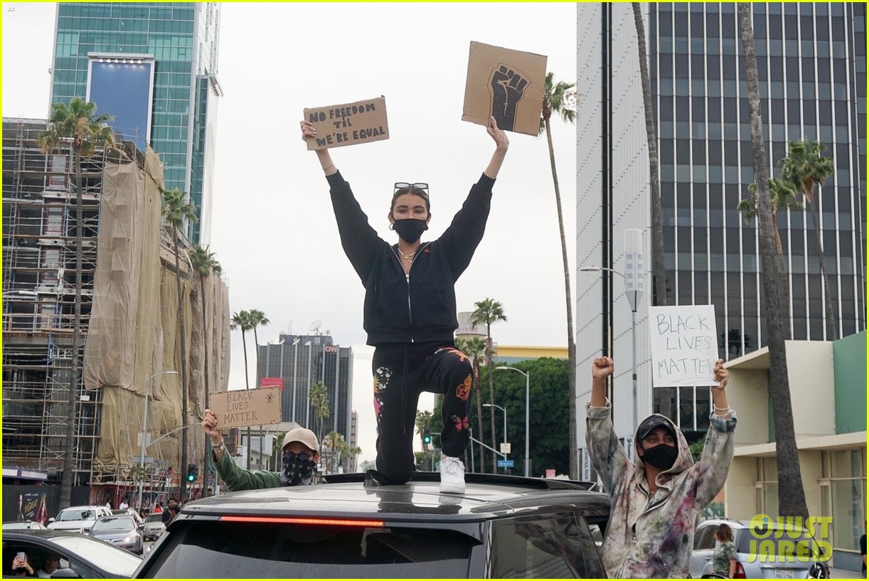 Madison Beer Joins George Floyd Protests in LA