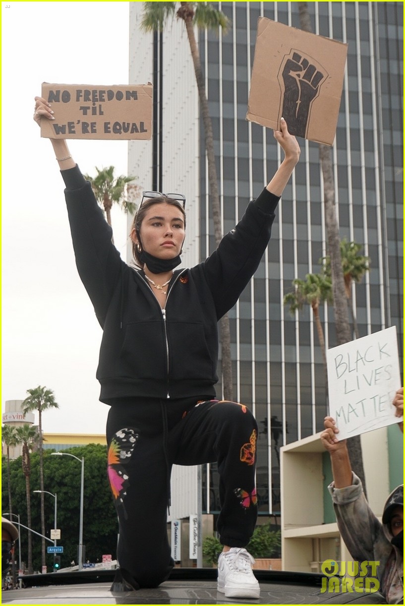 Madison Beer Joins George Floyd Protests in LA