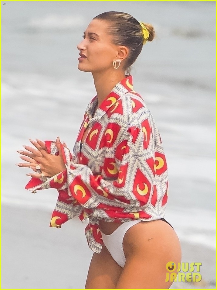 Kendall Jenner & Hailey Bieber Hang Out at the Beach in Malibu