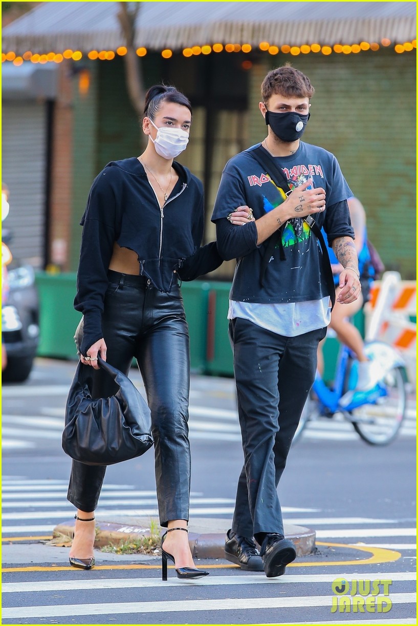 Dua Lipa Steps Out for Date Night with Anwar Hadid