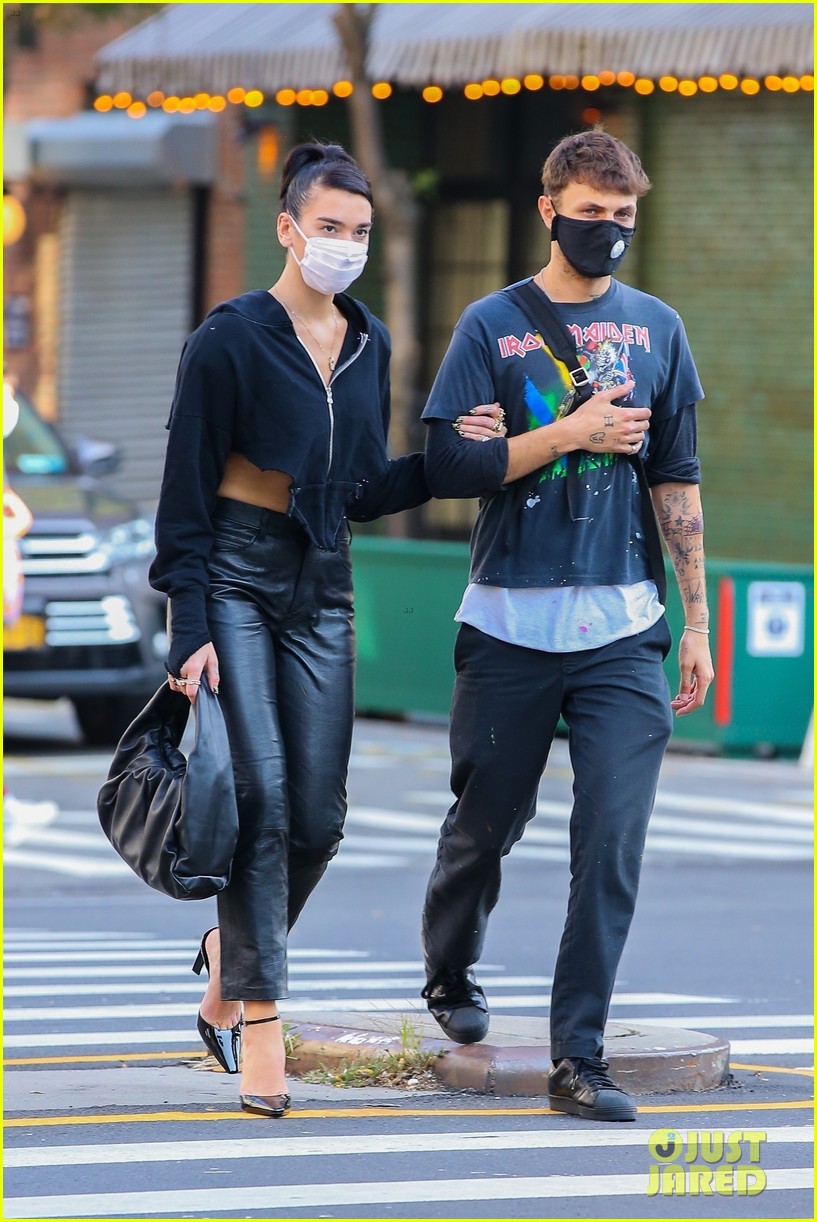 Dua Lipa Steps Out for Date Night with Anwar Hadid