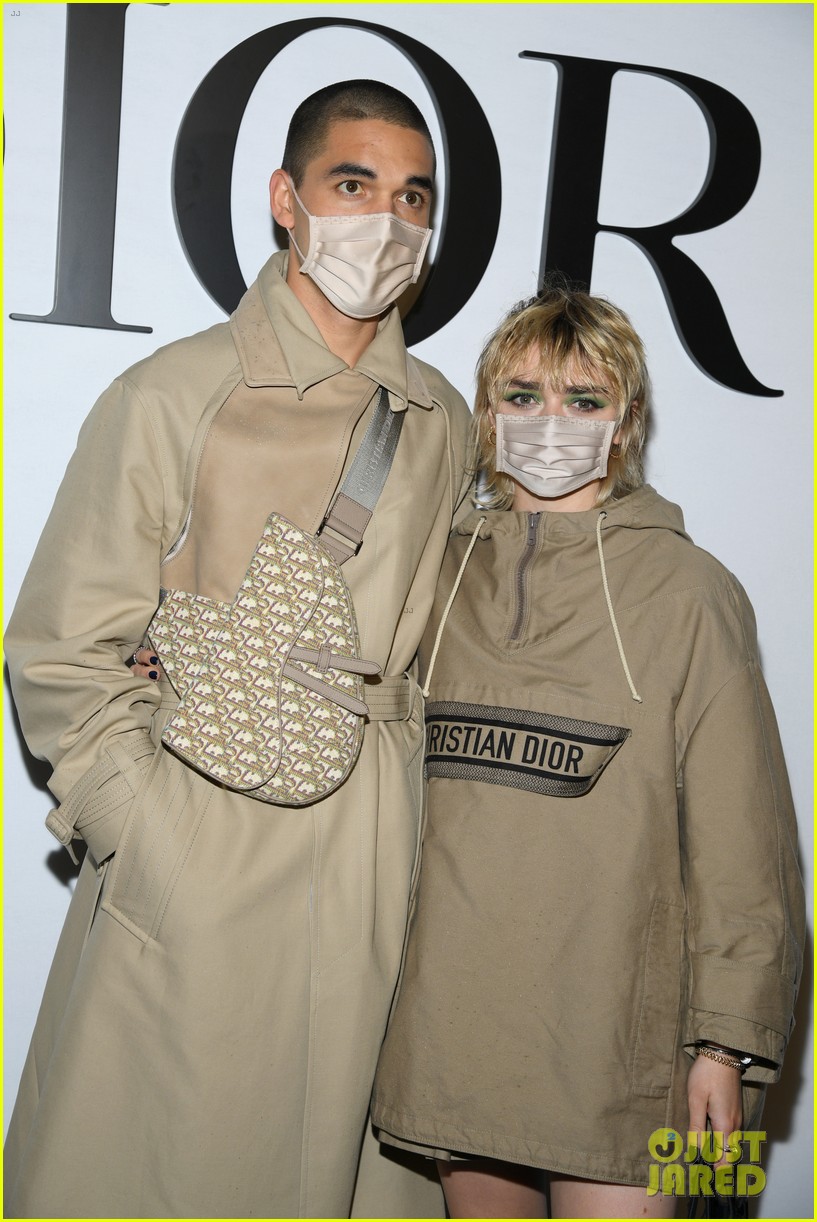 Maisie Williams & Reuben Selby Step Out For Dior Show at Paris Fashion Week