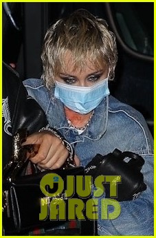 Miley Cyrus Heads Back To Her Hotel After Filming New Music Video