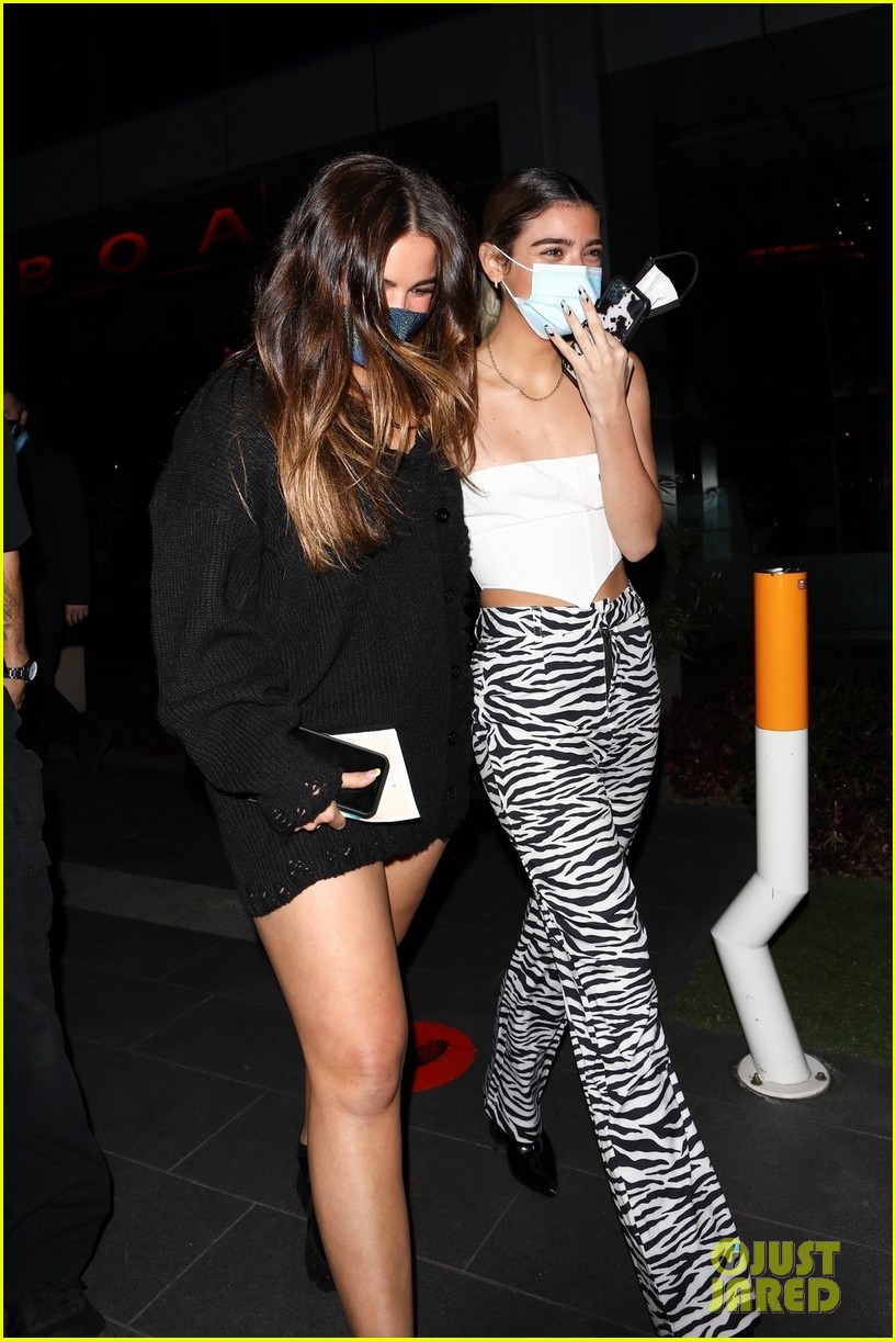 Addison Rae & Dixie D'Amelio Pair Up For Night Out Celebrating Bryant's New App