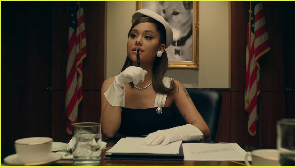 Ariana Grande Becomes President & Gives Us Amazing Fashion in 'Positions' Video!
