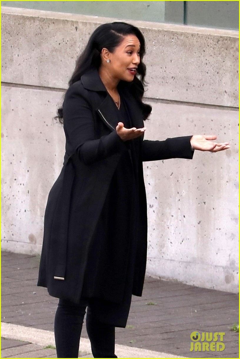 Candice Patton Back On 'The Flash' Set, Seen Filming With Victoria Park