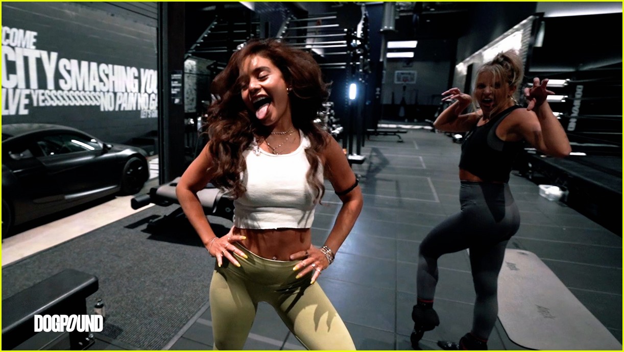 Vanessa Hudgens Shares BTS Look at Her Workouts!