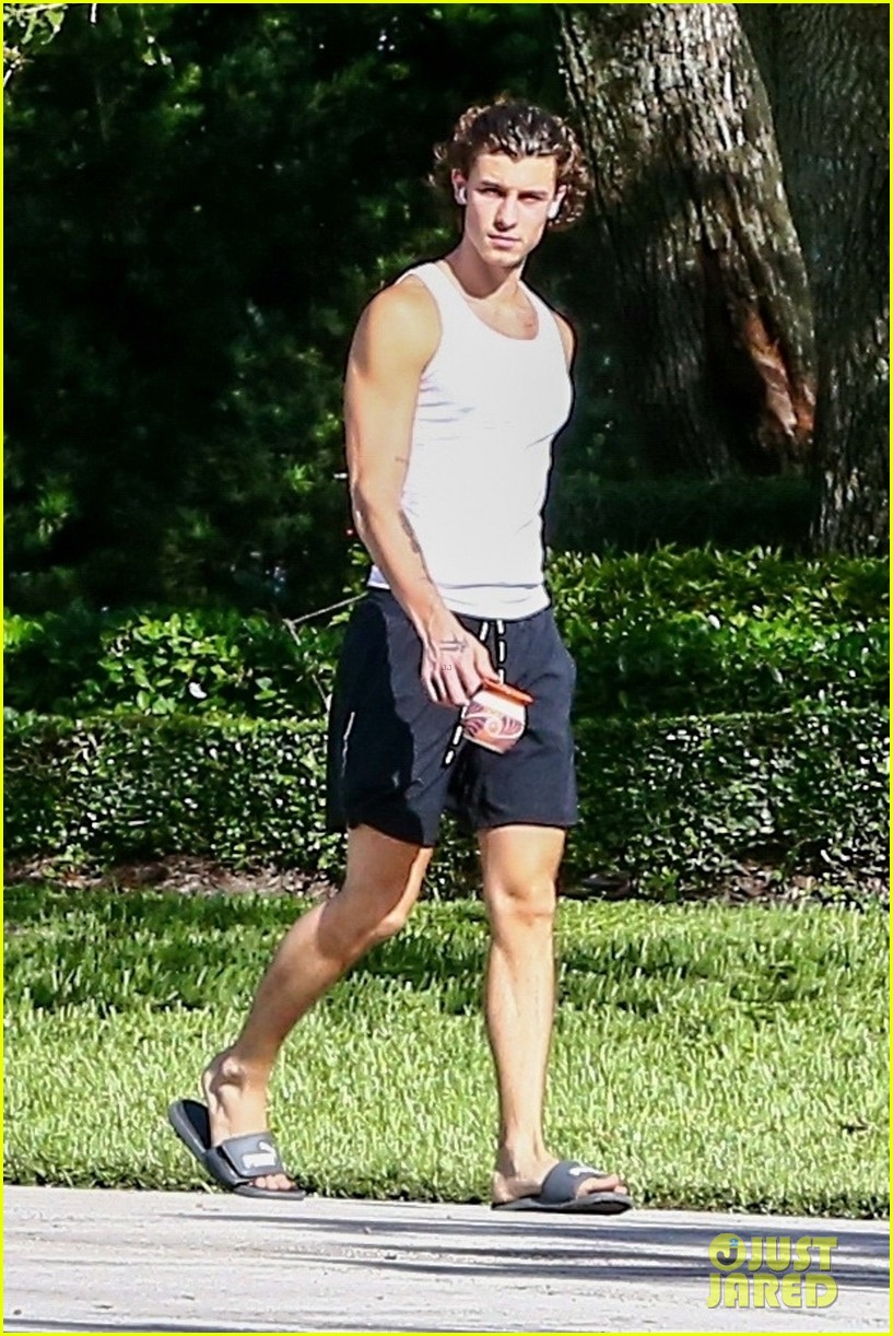 Shawn Mendes Is Back in Florida & Walking Around With His Coffee Mug Again!